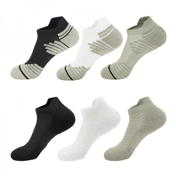 Men Sweat Absorbing Cotton Outdoor Cushion Running Socks Ankle Sports Socks Men Sweat Absorbing Cotton Outdoor Cushion Running Socks Ankle Sports Socks