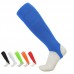 Men Breathable Plain Long Soccer Socks Knee High Footless Football Socks