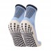 Men Cotton Striped Anti Slip Football Socks Mid-Calf Sports Grip Socks