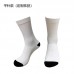 custom blank white print socks
