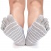 No Show Men Cotton Low Cut Sock Athletic Toe Socks Five Toes Socks