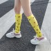 Custom knee high socks compression durable running marathon hiking socks