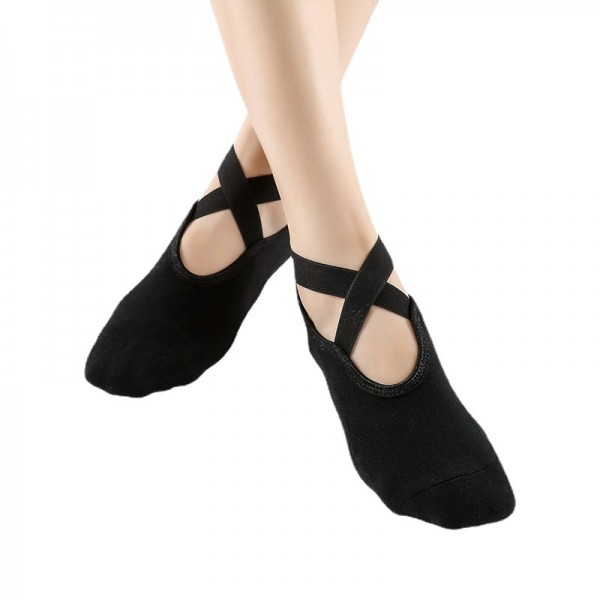 Custom women non slip pilates grip socks fitness elastic cotton yoga socks