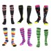 Custom knee high socks compression durable running marathon hiking socks