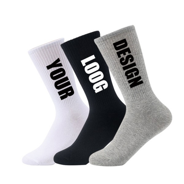 Custom black and white compression athletic crew unisex elastic sport socks Custom black and white compression athletic crew unisex elastic sport socks