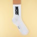 Custom black and white compression athletic crew unisex elastic sport socks