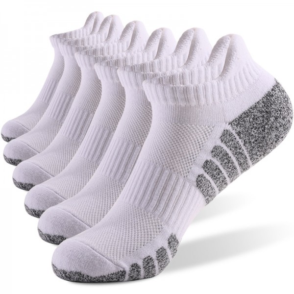 Unisex Mesh White Breathable Thick Sports Socks Cushion Ankle Gym Socks Unisex Mesh White Breathable Thick Sports Socks Cushion Ankle Gym Socks