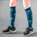 15-20 mmHg nylon compression socks unisex knee high hiking compression sock