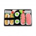 Box Tamago Cucumber Salmon Cotton dress Fancy sushi funny socks with gift box