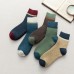 Wholesale Custom Splicing Retro Business Thick Crew mens dress wool socks