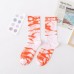 Crew seamless cotton eco friendly funky socks custom logo tie dye socks