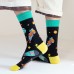 Custom seamless unisex funny socks breathable elastic crew crazy socks