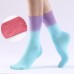 fashion gradient color silicone grip tie-dyed anti slip football sports socks