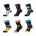 Custom seamless unisex funny socks breathable elastic crew crazy socks