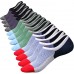 Athletic Low Cut Ankle Socks Cushioned Running Combed Cotton Men Summer Invisible Socks