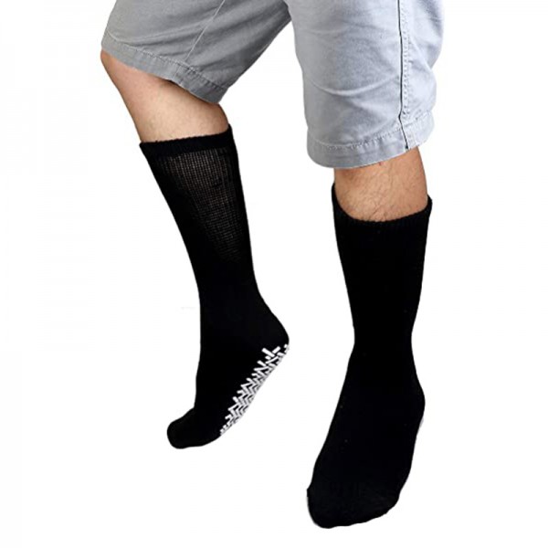 Custom color diabetical socks Anti-slip Bottom medical diabetic socks for men