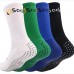 mid-calf tape design grip socks sport custom youth football grip socks