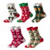 Warm Winter Cozy Custom Crew Women Fancy Christmas Socks
