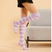 Womens Thigh High Socks Over the Knee High Striped Stocking Long Socks