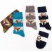 Customized novelty socks kids cotton pattern customs logo crew funny sock