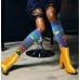 Polyester knee high compression sock for Shin Splints Speed-up Muscle Recovery