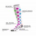 Customs logo pattern sport compression sock gradient 15-20 mmhg multi size Customs logo pattern sport compression sock gradient 15-20 mmhg multi size