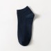Custom cotton boys socks breathable elastic seamless mens ankle dress socks