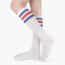 Custom fancy knee high sport socks warm protective girls over calf socks