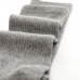 Plain Custom Knit Blank Four Seasons Casual Combed Cotton Crew Socks