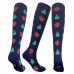 Knee High 20-30 mmhg Fun Flower Design Running Hiking Compression Socks Knee High 20-30 mmhg Fun Flower Design Running Hiking Compression Socks