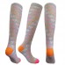 Knee High 20-30 mmhg Fun Flower Design Running Hiking Compression Socks