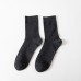 Anti Odor Summer High Quality Plain Men Cotton Pack Black Grey Custom LOGO Crew  Business Socks