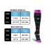 knee   high compression socks with  gradient  compression 20-30mmhg