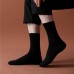 Cotton black anti slip high crew casual quality men custom solid dress socks Cotton black anti slip high crew casual quality men custom solid dress socks