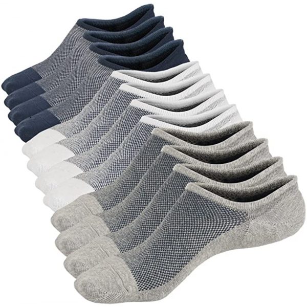 Mens No Show Low Cut Non Slip Socks Casual Crew Ankle Mesh Knit Cotton Socks Mens No Show Low Cut Non Slip Socks Casual Crew Ankle Mesh Knit Cotton Socks