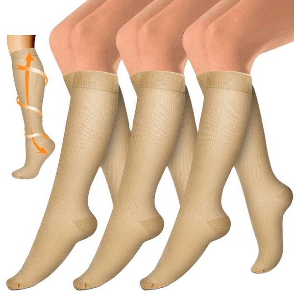 Nursing Solid Color Nude High Performance Fabric Arch Support Compression Socks Nursing Solid Color Nude High Performance Fabric Arch Support Compression Socks