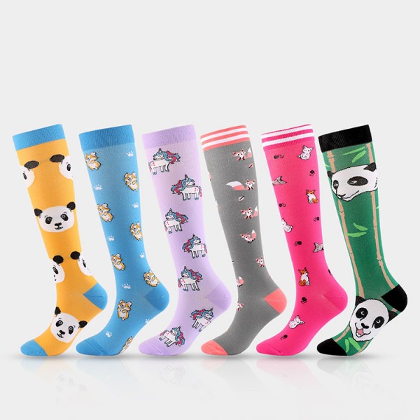 Cute Animals Customized OEM Funky Novelty Soft Durable Cotton Compression Socks Cute Animals Customized OEM Funky Novelty Soft Durable Cotton Compression Socks