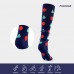 Fancy Moderate Graduated Embroidery High Support Elastic Compression Sock