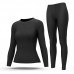 Soft Warm Thin Women Winter Stretch Fleece Long Johns Thermal Underwear