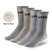 Custom unisex terry thermal crew boot socks thick wool socks