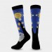 Custom New Pressure Famous Art Oil Painting Sports Knee High Colorful Compression Socks
