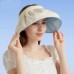 Women Men Golf Retractable Wide Brim UV Protection Beach Sun Visor Hat