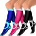 Ultra Soft No-Smell Help Swelling Blood Flow Nylon Flight Nurse Relax Compression Socks