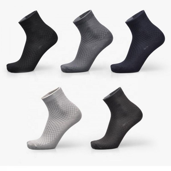 Men Black Classic Eco-friendly Lightweight Soft Terry Business Crew Bamboo Socks Men Black Classic Eco-friendly Lightweight Soft Terry Business Crew Bamboo Socks
