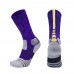 Cotton crew unisex athletic socks terry basketball socks