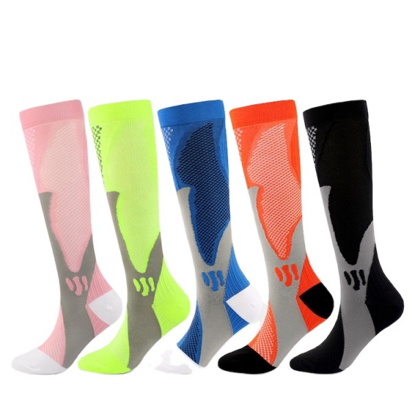Multi-color Series Leg Protect Outdoor Fitness Knee High Compression Socks