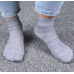 Custom cheap thin plain color polyester sport men ankle socks