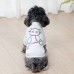 Custom cotton white pets warm knitted fashion dress dog clothes