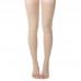Custom 23-32mmHg open toe medical beige thigh high compression socks
