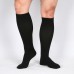 Custom 23-32mmHg closed toe medical black knee high compression socks
